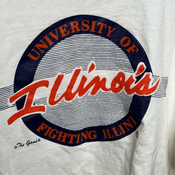 Vintage University of Illinois The Game Crop Top XL - Picture 2 of 6